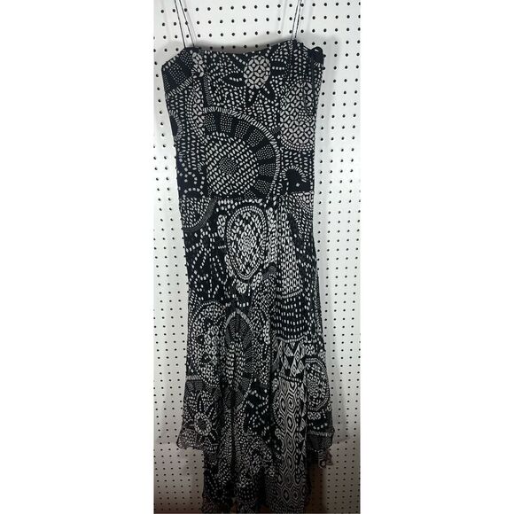David Meister silk maxi printed dress size 4 - Picture 1 of 11